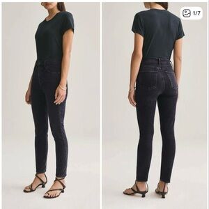 Women's AGOLDE Black Nico Jeans